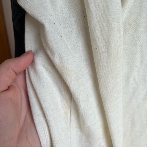 Nike Slim Fit UConn Tri-Blend 3/4 Sleeve Raglan Tee Cream Sz XL - Picture 4 of 5